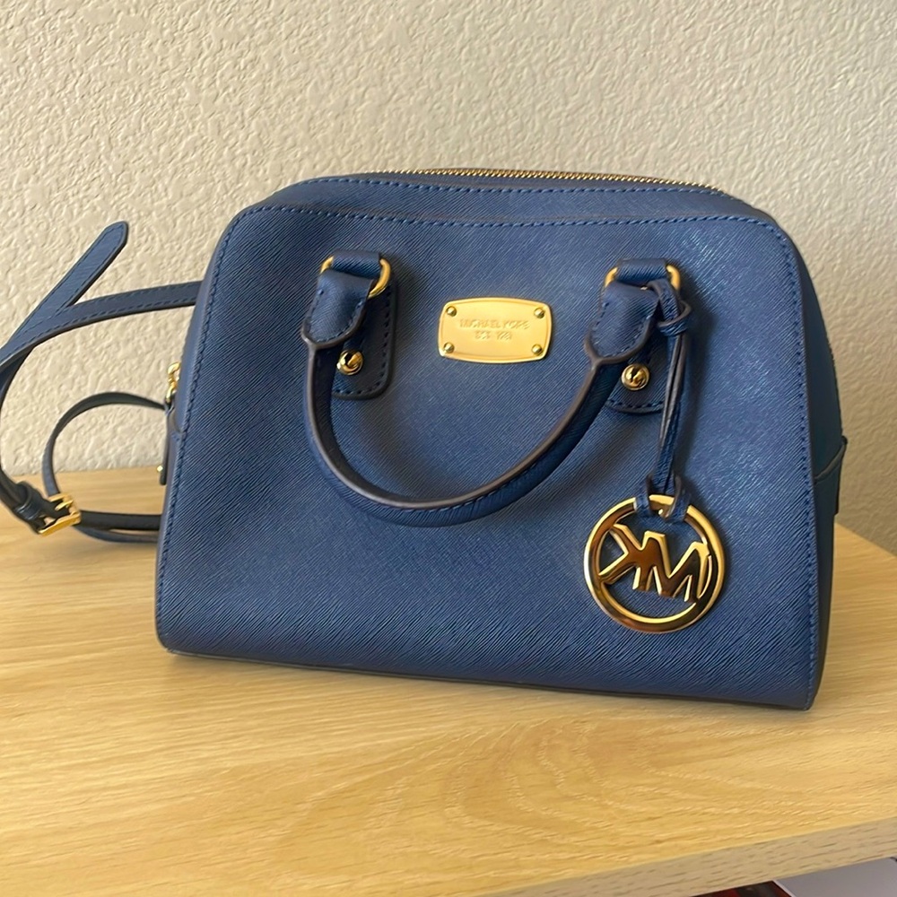 Michael Kors navy leather Handbag
